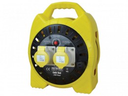 Faithfull Power Plus Enclosed Cable Reel 25m 16 amp 1.5mm Cable 110V £55.99